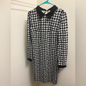Peter Pan collar Houndstooth Dress